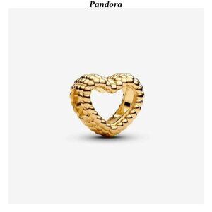 Authentic Beaded Open Heart Pandora Charm
